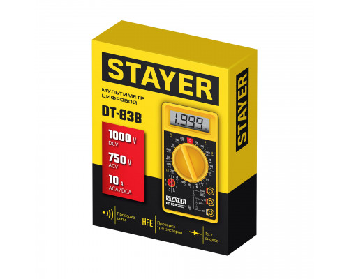 STAYER DT-838 Цифровой мультиметр (45306)