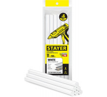 STAYER White белые клеевые стержни, d 11 мм х 200 мм 6 шт. 125 г.
