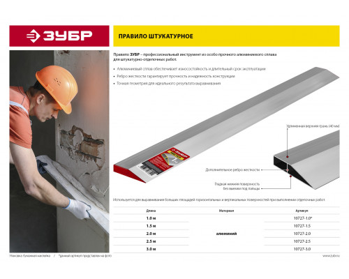 Правило Мастер,1.5 м, ЗУБР 10727-1.5