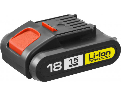 ЗУБР Li-Ion, 18В, аккумуляторная батарея для шуруповерта ДА-18-2-Ли АКБ-18-Ли 15М1 Мастер