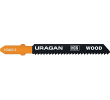 Полотна URAGAN, T119B, HCS, по дереву, фанере, ДСП, T-хвост., шаг 2мм, 75/50мм, 2шт