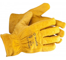 Спилковые перчатки ЗУБР МАСТЕР рабочие с подкладкой, XL