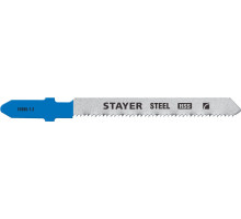 STAYER T218A, полотна для эл/лобзика, HSS, по металлу (0,9-3мм), фигур. рез, Т-хвостовик, шаг 1,2мм, 50мм, 2шт, STAYER Professional