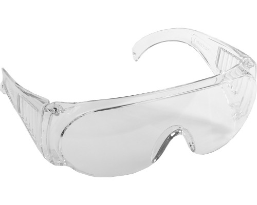 Защитные прозрачные очки STAYER MX-3 монолинза с дополнительной боковой защитой и вентиляцией, открытого типа