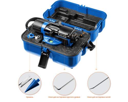 Оптический нивелир НОП-32 увеличение 32Х рабочий диапазон 120 м, ЗУБР Профессионал