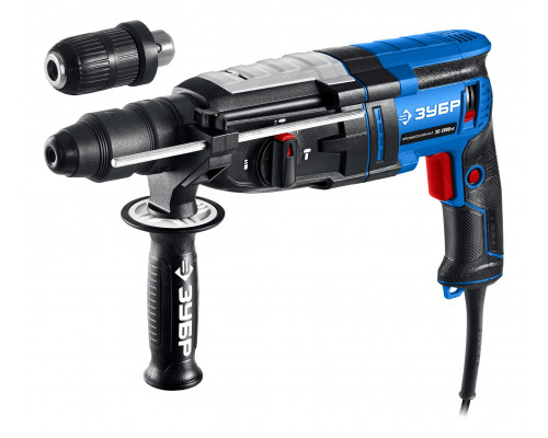 ЗУБР 28 мм, 900 Вт, перфоратор SDS Plus + БЗП, мет. корпус, Профессионал (ЗП-2890 МС)