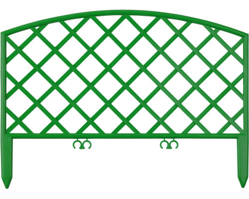 Забор декоративный GRINDA ″ПЛЕТЕНЬ″, 24x320см, зеленый