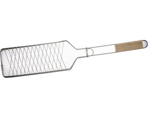 Решетка-гриль GRINDA ″BARBECUE″ для рыбы, одинарная, нержавеющая сталь, 620х120мм
