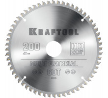 KRAFTOOL Multi Material 200х32мм 60Т, диск пильный по алюминию