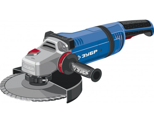 ЗУБР 2700 Вт, d230 мм, УШМ, АВТ защита, фланец ″МИГ″, Профессионал (УШМ-П230-2700 ПВСТ)