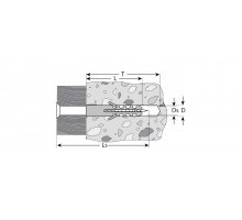 Дюбель распорный полипропиленовый, тип ″ЕВРО″, в комплекте с шурупом, 5 х 25 / 3,0 х 30 мм, 15 шт, ЗУБР