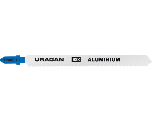 Полотна URAGAN, T318A, HSS, по цв. мeт, фрезер.развед, тонколист сталь, T-хвост, 132/110, шаг 1,2мм, 2шт