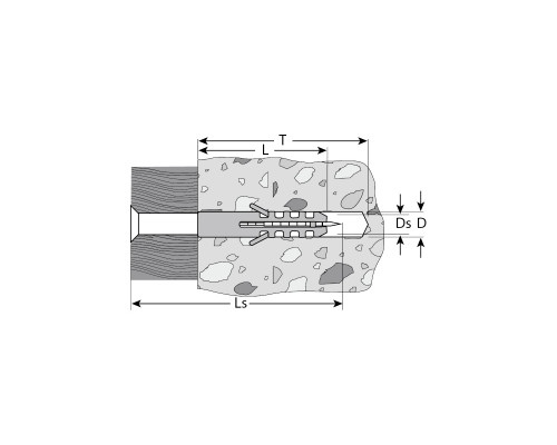 Дюбель распорный полипропиленовый, тип ″ЕВРО″, в комплекте с шурупом, 6 х 30 / 3,5 х 40 мм, 15 шт, ЗУБР