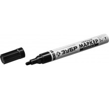 ЗУБР МК-750 черный, 2-4 мм маркер-краска, круглый наконечник
