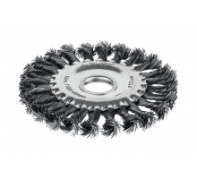 ЗУБР 125х22 мм, щетка дисковая для УШМ, жгутированная стальная проволока 0.5 мм, посад. 22 мм (35170-125)