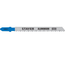STAYER T127D, полотна для эл/лобзика, HSS, по мягкому металлу (2-15мм), Т-хвостовик, шаг 3мм, 75мм, 2шт, STAYER Professional