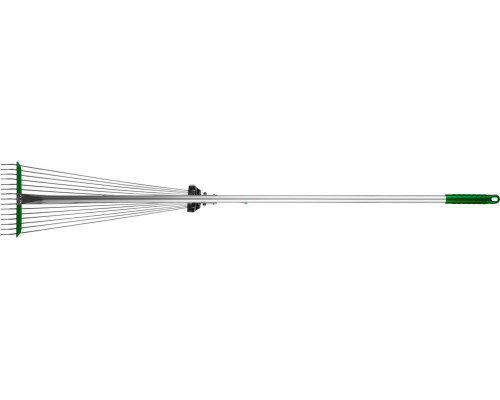 Регулируемые веерные грабли POCTOK РВ-15 длина 1180 мм алюминиевый черенок