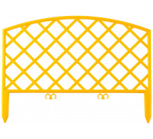 Забор декоративный GRINDA ″ПЛЕТЕНЬ″, 24x320см, желтый