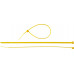 Кабельные стяжки желтые КС-Ж1, 2.5 x 150 мм, 100 шт, нейлоновые, ЗУБР Профессионал