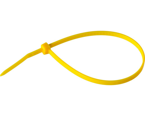 Кабельные стяжки желтые КС-Ж1, 2.5 x 150 мм, 100 шт, нейлоновые, ЗУБР Профессионал