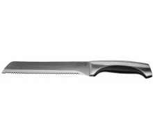 Нож LEGIONER ″FERRATA″ хлебный, рукоятка с металлическими вставками, лезвие из нержавеющей стали, 200мм