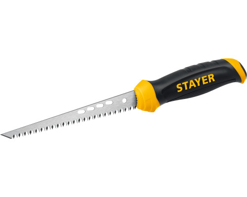 STAYER 160 мм, выкружная ножовка по гипсокартону, Professional (15173)