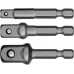 Набор STAYER MASTER ″MAXFIX″: Адаптеры для торцовых головок, сталь 40Cr, 3 предмета E1/4-1/4″, E1/4-3/8″, E1/4-1/2″, 50 мм