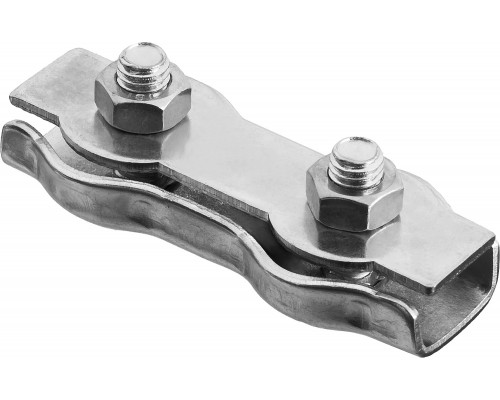 ЗУБР 5 мм, 2 шт, двойной зажим троса (304446-05)