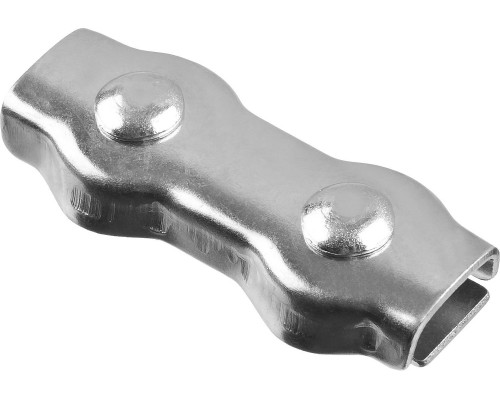 ЗУБР 5 мм, 2 шт, двойной зажим троса (304446-05)