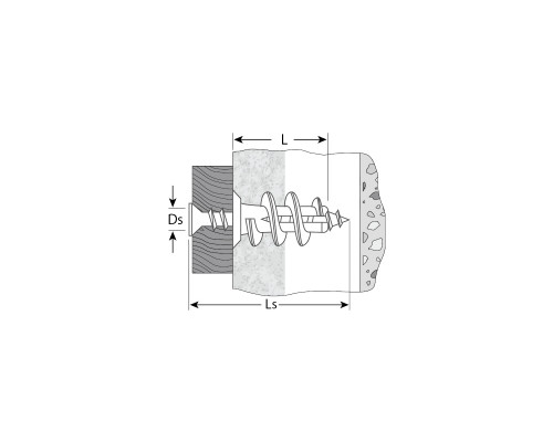 Дюбель нейлоновый, тип ″Дрива″, для гипсокартона в комплекте с установочной насадкой для дрели, 23 мм, 100шт, ЗУБР