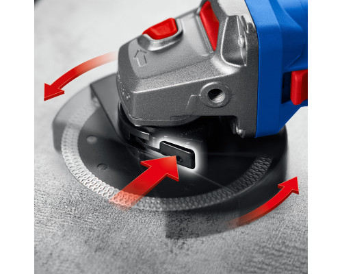 ЗУБР 1100 Вт, d125 мм, УШМ, регулировка оборотов, фланец ″МИГ″, Профессионал (УШМ-П125-1105 Э)