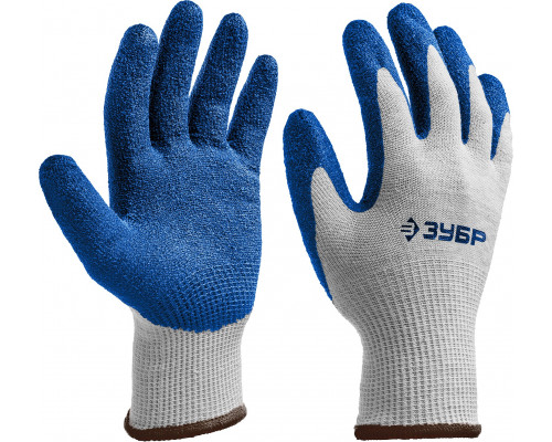 ЗУБР ЗАХВАТ, размер L-XL, перчатки с одинарным текстурированным нитриловым обливом