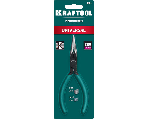 KRAFTOOL Kraft Mini, 140 мм, прецизионные тонкогубцы (220017-3-14)