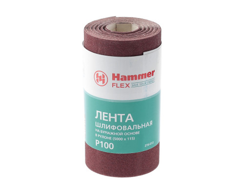 Лента шлифовальная в рулоне HAMMER Flex  216-013