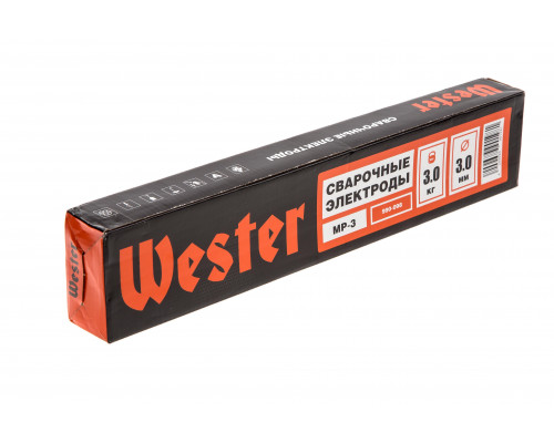 Электроды для сварки WESTER МР-3, 3.0 мм, 3 кг