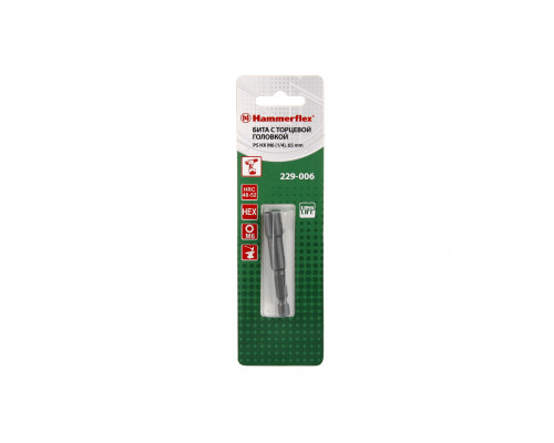 Головка HAMMER размер 1/4'', H 65мм (229-006 PS HX)