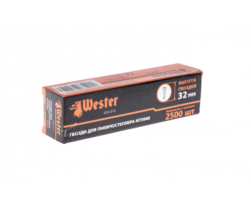 Гвозди для степлера WESTER 826-015 1 х 1.25 х 32 мм 2500 шт.