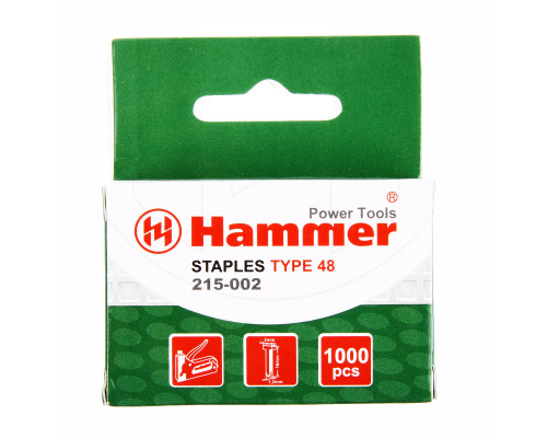 Гвозди для степлера HAMMER Гвозди 16мм, 1.25мм Т-образные (тип48)