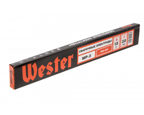 Электроды для сварки WESTER МР-3, 3.0 мм, 1 кг