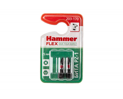 Бита HAMMER PZ1 25мм (2шт)