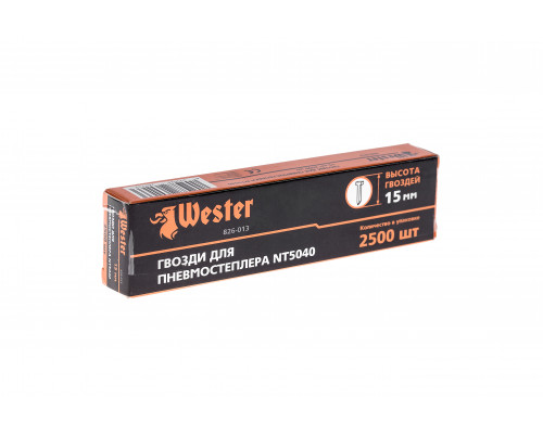 Гвозди для степлера WESTER 826-013 1 х 1.25 х 15 мм 2500 шт.