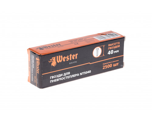 Гвозди для степлера WESTER 826-016 1 х 1.25 х 40 мм 2500 шт.
