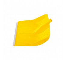 Лопата для уборки снега пластиковая, желтая, 420 х 425 мм, без черенка, Россия, Сибртех