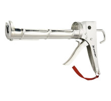 Пистолет для герметика, 310 мл, "полуоткрытый", хромированный, зубчатый шток 7 мм Matrix