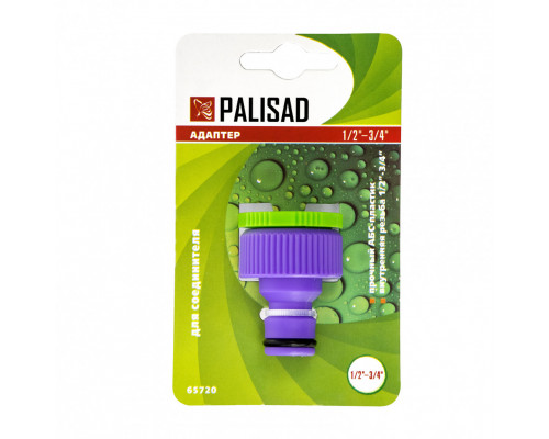 Адаптер пластмассовый, 1/2-3/4, внутренняя резьба Palisad