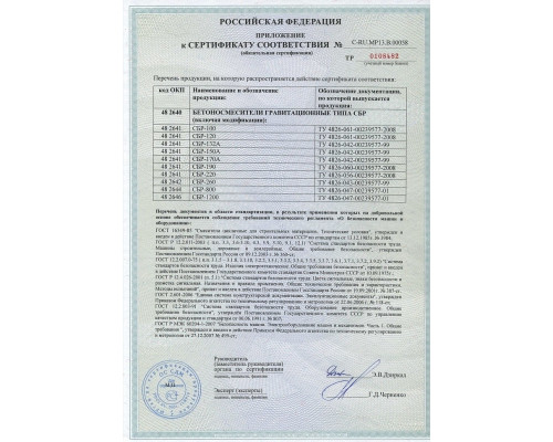 Бетоносмеситель СБР-120, 120 л, 0.7 кВт, 220 В