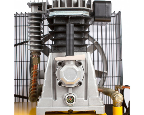 Компрессор воздушный BCI2300/100, ременный привод, 2.3 кВт, 100 литров, 400 л/мин Denzel