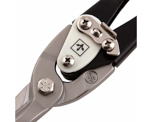 Ножницы по металлу, удлиненные, 290 мм, прямой рез, CrMo, двухкомпонентные обрезиненные рукоятки, PRO Matrix