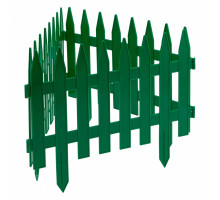 Забор декоративный "Рейка", 28 х 300 см, зеленый, Россия, Palisad