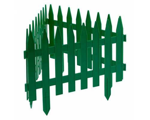 Забор декоративный "Рейка", 28 х 300 см, зеленый, Россия, Palisad